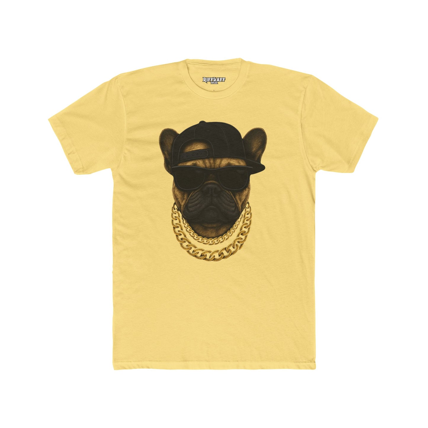 Cool Dog Crew Tee - Unisex Cotton Stylish Frenchie Design - Riff Raff Wear