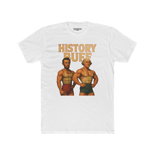 History Buff Unisex Cotton Crew Tee, Vintage Graphic T-Shirt, Gift for History Lovers, Casual Wear