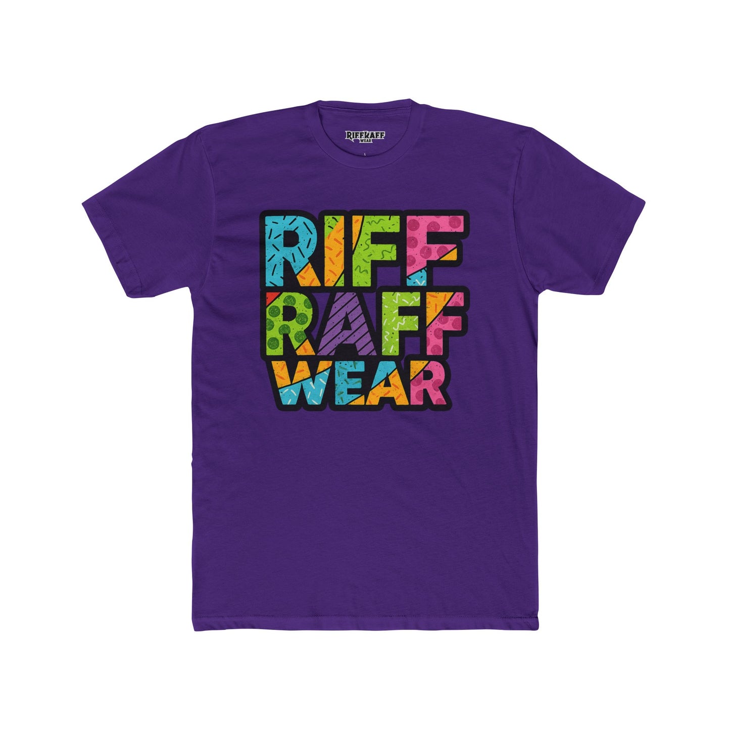 Riff Raff Wear Unisex Cotton Crew Tee - Colorful Graphic T-Shirt for Casual Style