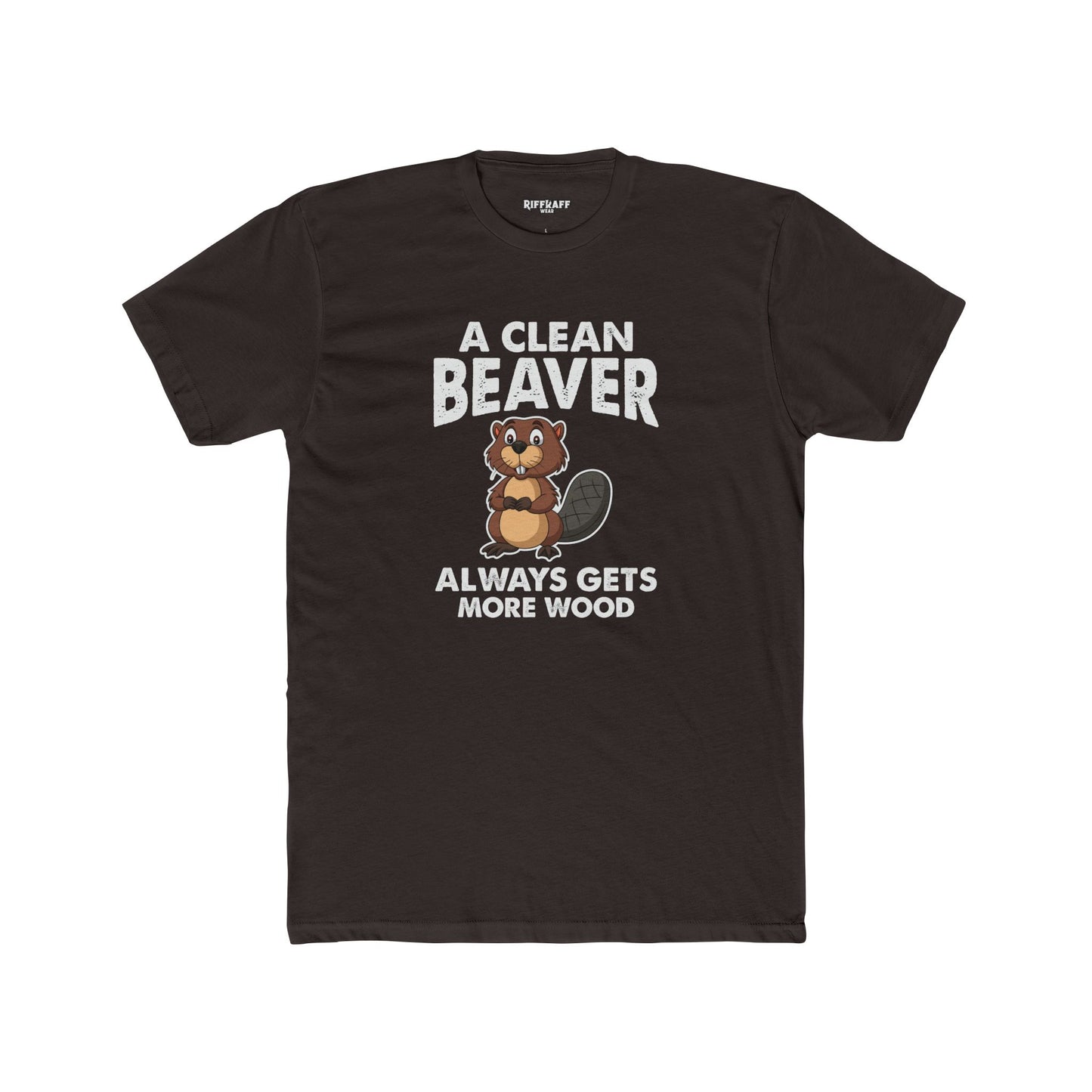 A Clean Beaver Graphic Tee - Fun and Quirky Cotton Crew for Nature Lovers - Riff Raff Wear