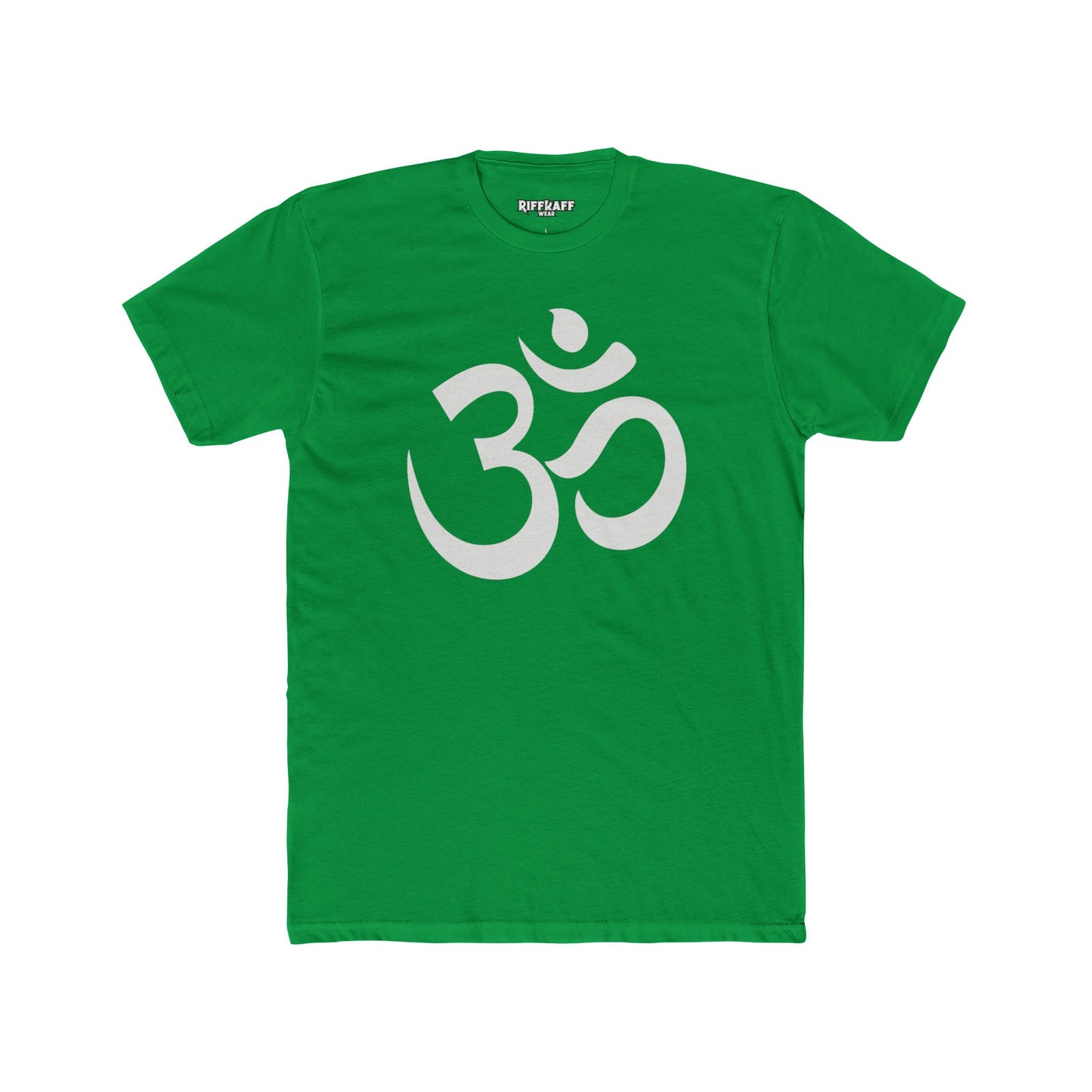 Unisex Cotton Crew Tee - OM od Aum Symbol Spiritual - Riff Raff Wear
