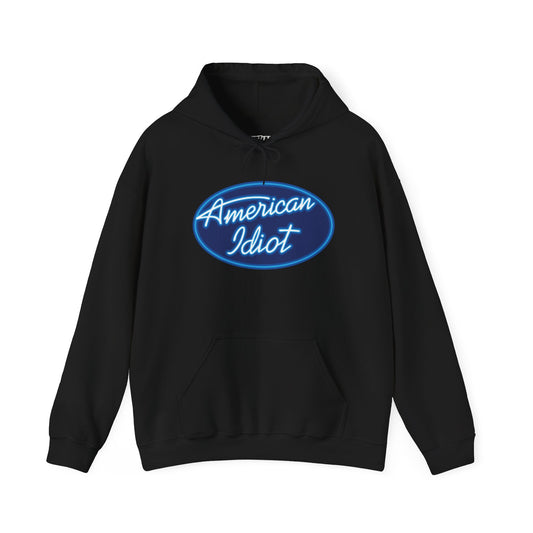 Parody Logo Series - American Idiot Neon Hoodie - Unisex Heavy Blend™ Sweatshirt - Riff Raff Wear