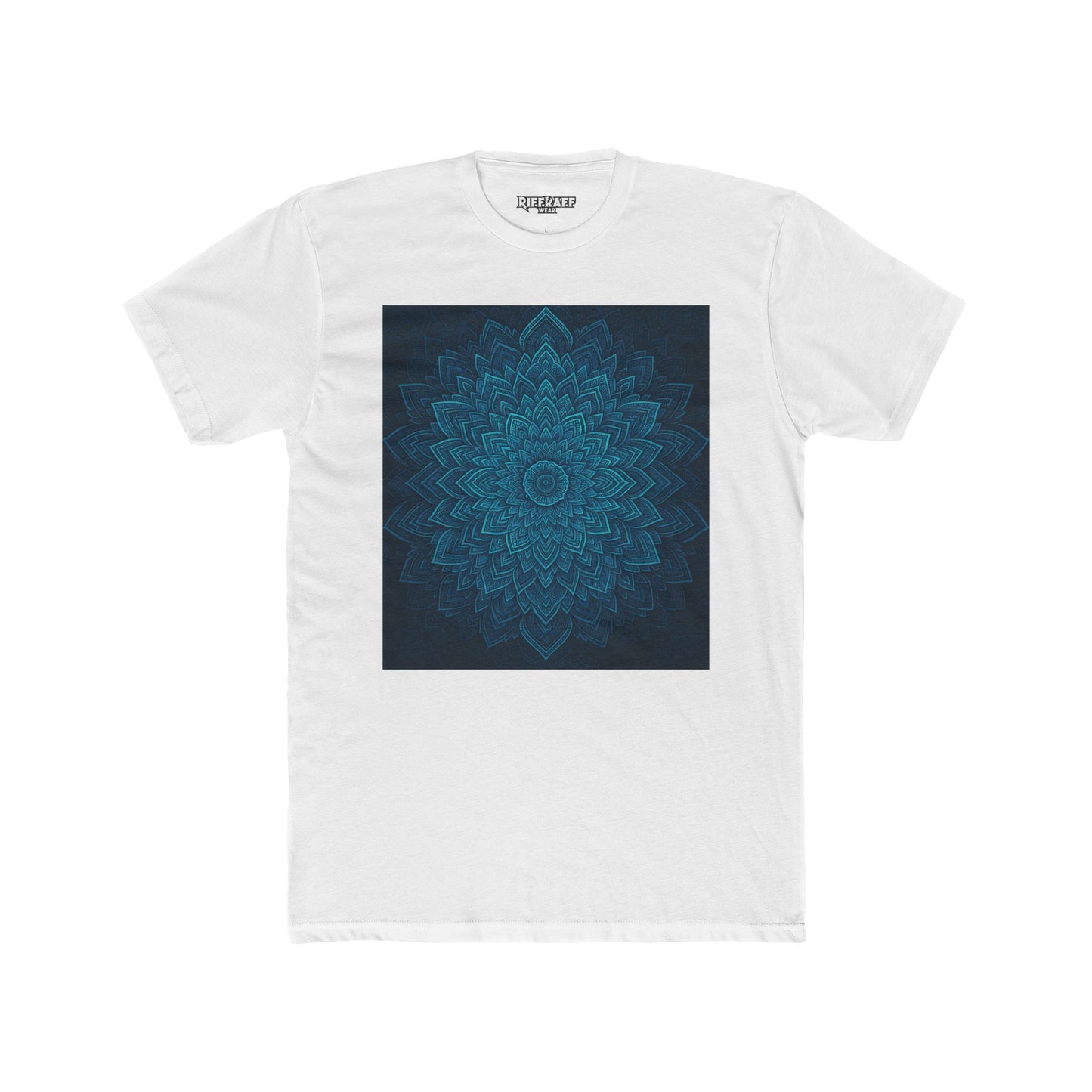 Meditative Floral Unisex Cotton Crew Tee - Relaxing Design for Mindfulness - Riff Raff Wear
