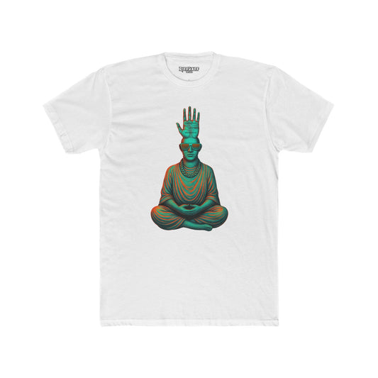 Meditative Buddha Graphic Unisex Cotton Crew Tee - Riff Raff Wear