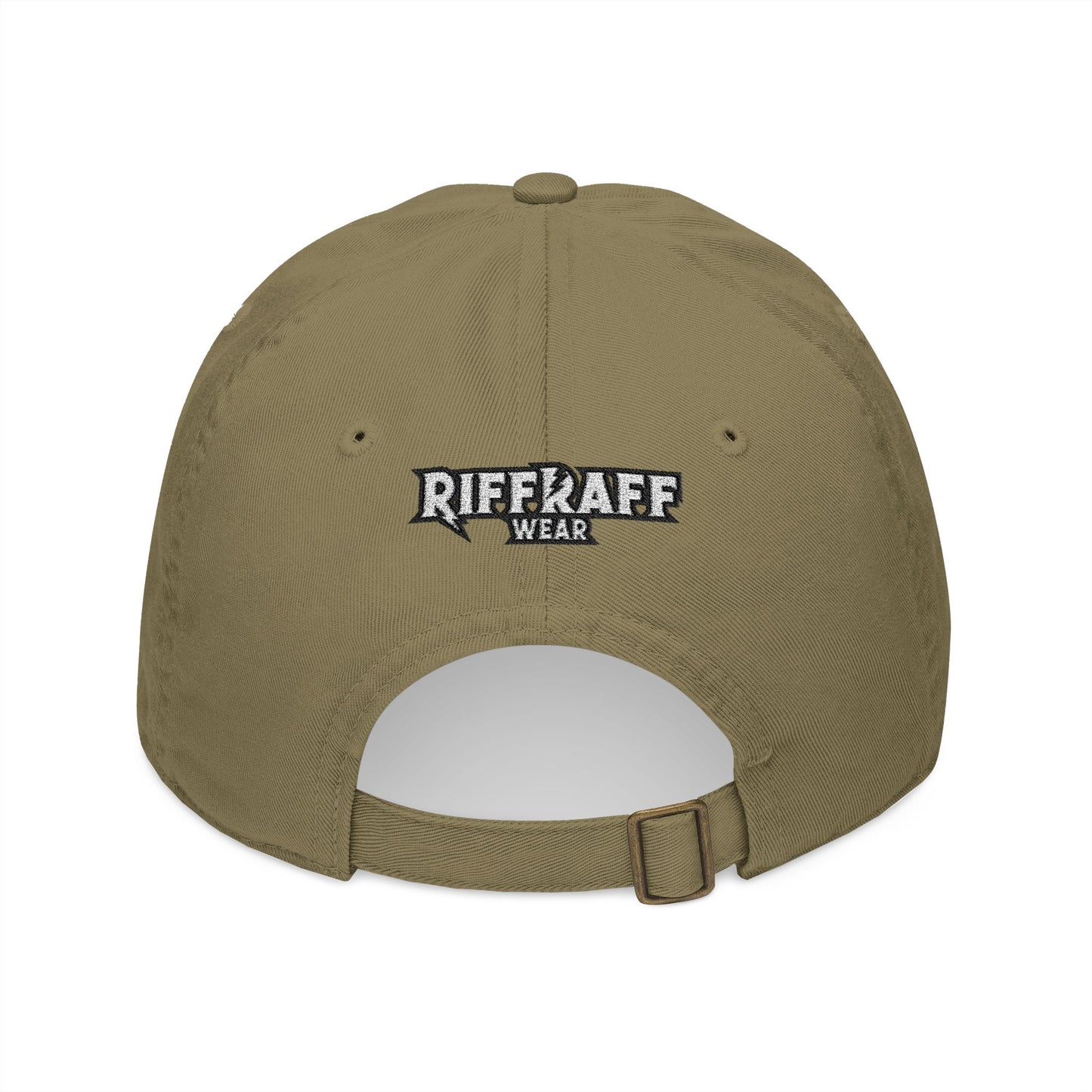 Thunderbolt Embroidered Organic Baseball Cap, Eco-Friendly Hat, Unique Riff Raff Wear