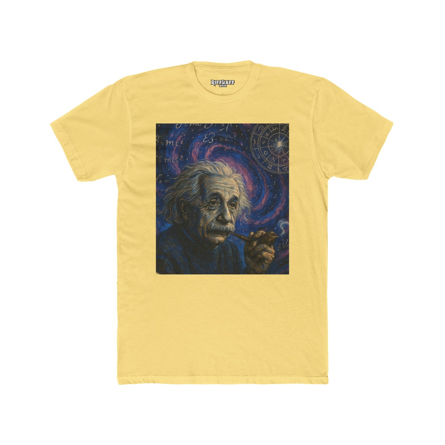 Einstein Cosmic Crew Tee - Unisex Cotton T-Shirt for Science Lovers - Riff Raff Wear