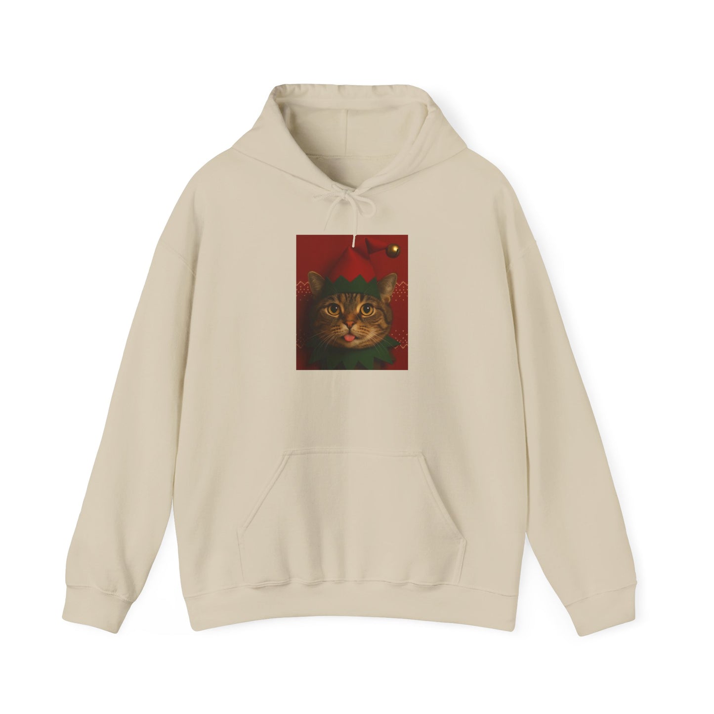 Cat Lover Holiday Hoodie, Cozy Unisex Sweatshirt, Perfect Gift for Cat Enthusiasts, Ideal for Winter Celebrations, Cute Cat Design - Riff Raff Wear