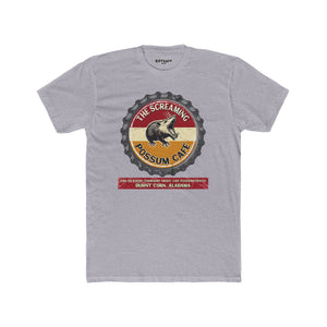The Screaming Possum Unisex Cotton Crew Tee - Fun & Retro Graphic Shirt - Riff Raff Underground