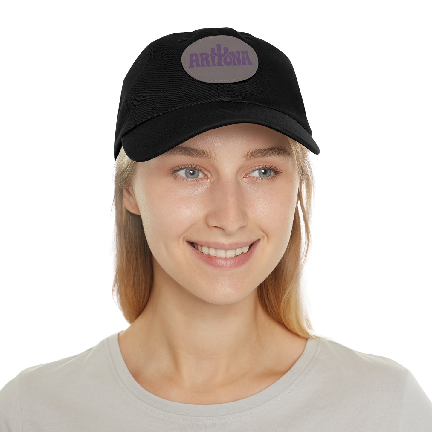 Arizona Dad Hat with Leather Patch - Casual & Stylish Cap