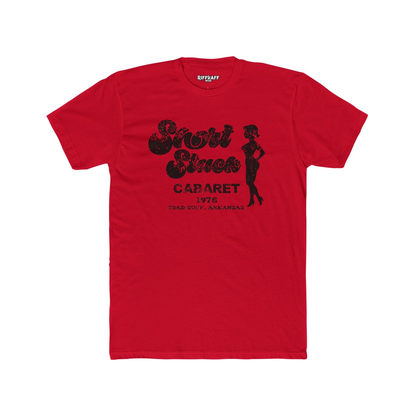 Funny Unisex Cotton Crew Tee - Short Stack in Toad Suck, AK - Riff Raff Underground