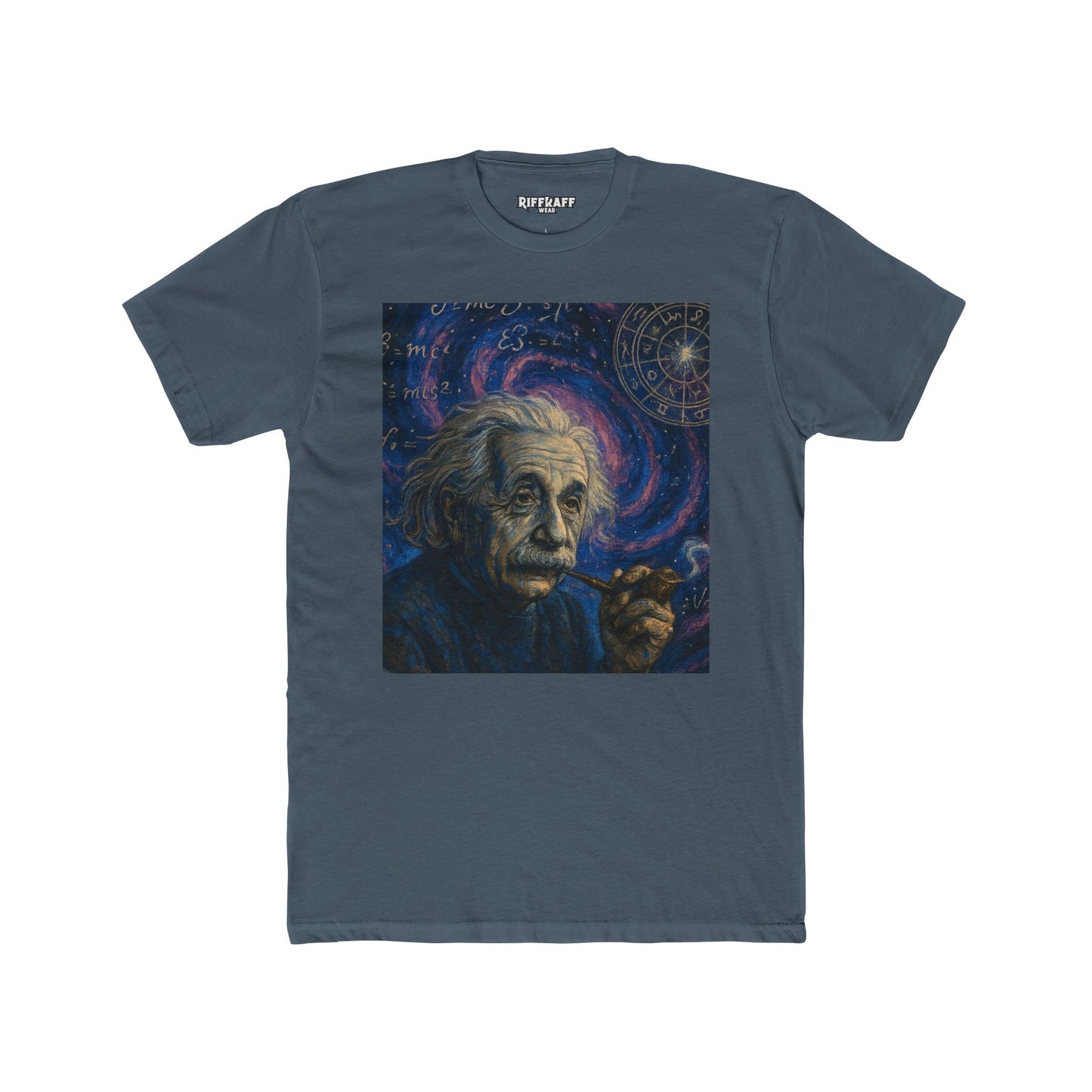 Einstein Cosmic Crew Tee - Unisex Cotton T-Shirt for Science Lovers - Riff Raff Wear