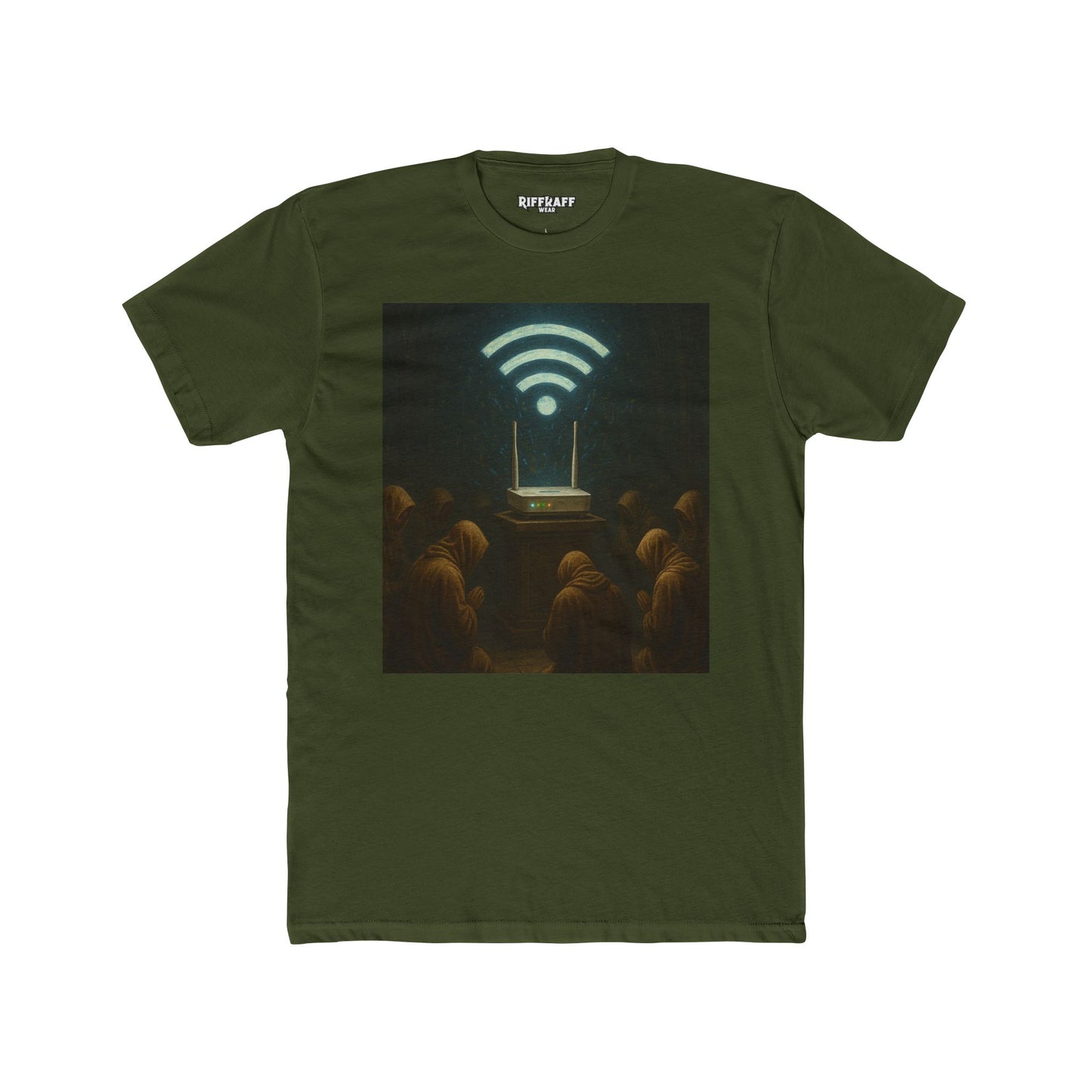 Mystical WiFi Connection Unisex Cotton Crew Tee - Riff Raff Wear