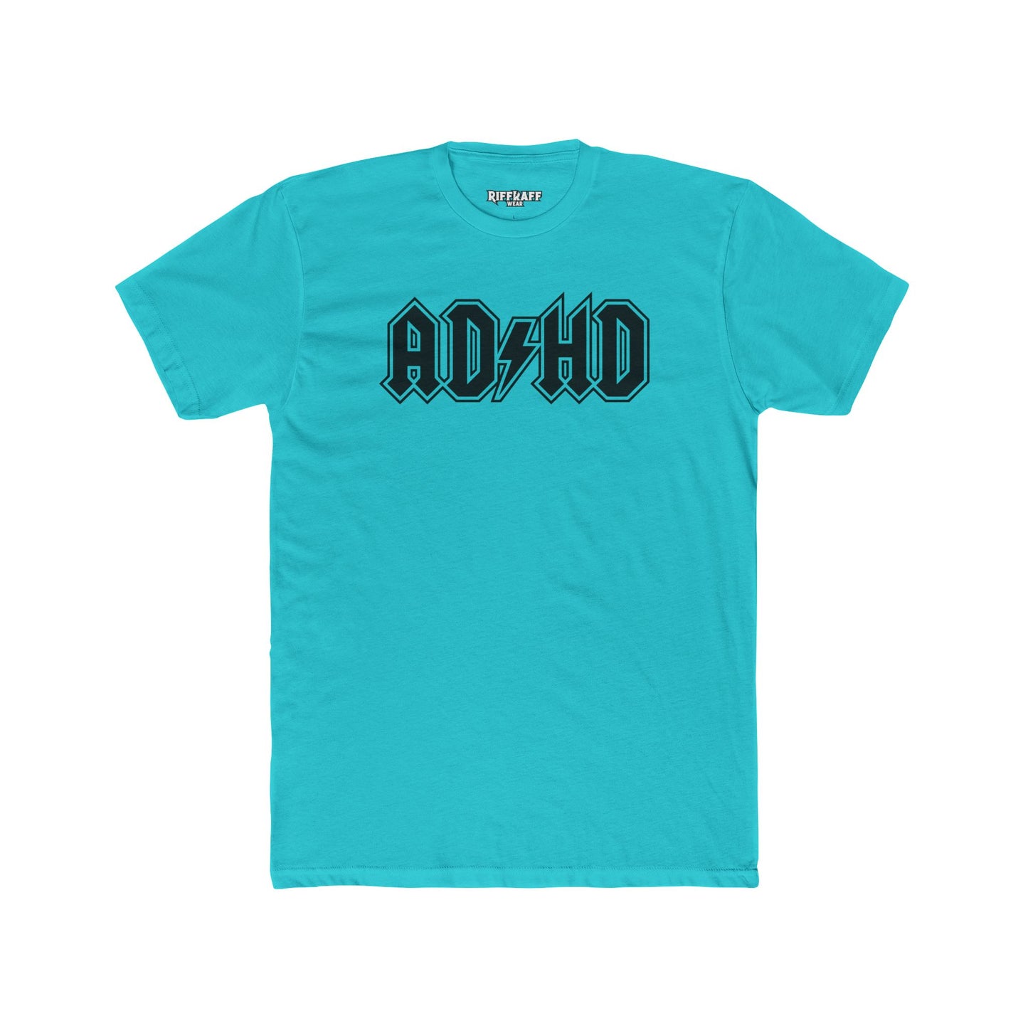 ADHD Unisex Cotton Crew Tee - Cool Graphic Tee for Casual Wear - Logo Pardoy Series - Riff Raff Wear