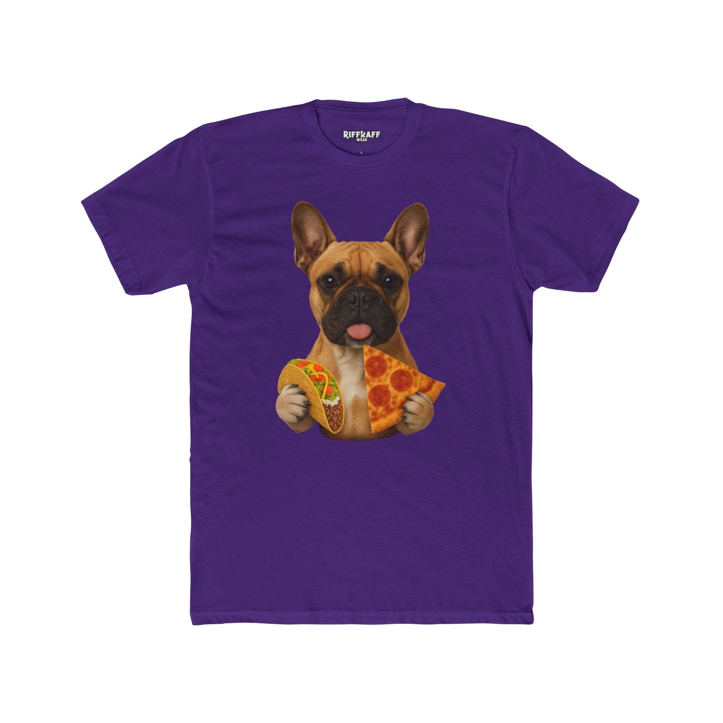 French Bulldog Foodie Unisex Cotton Crew Tee - Riff Raff Wear
