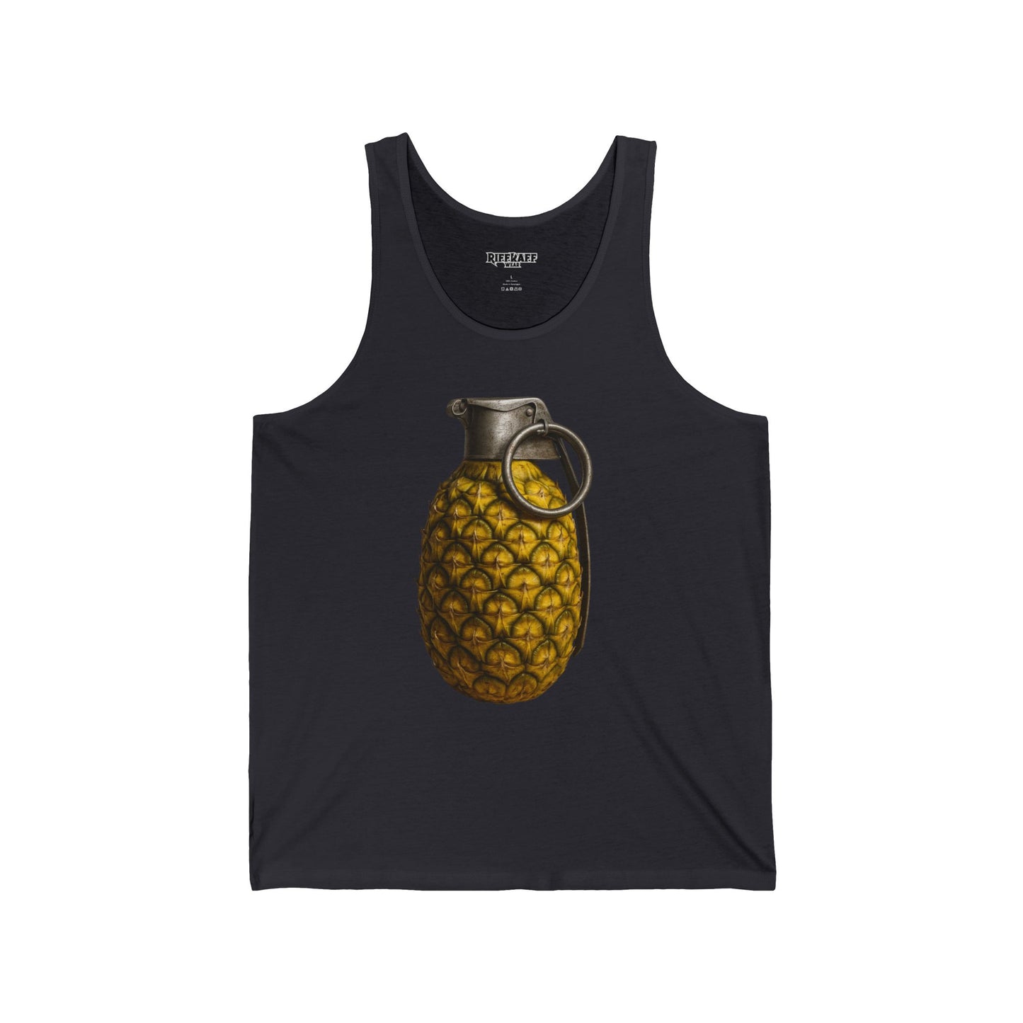 Pineapple Grenade Unisex Jersey Tank - Trendy Summer Top for Casual Wear - Riff Raff Wear
