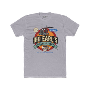 Big Earl's Diesel & Diner Graphic Tee - Unisex Cotton Crew Shirt - Riff Raff Underground