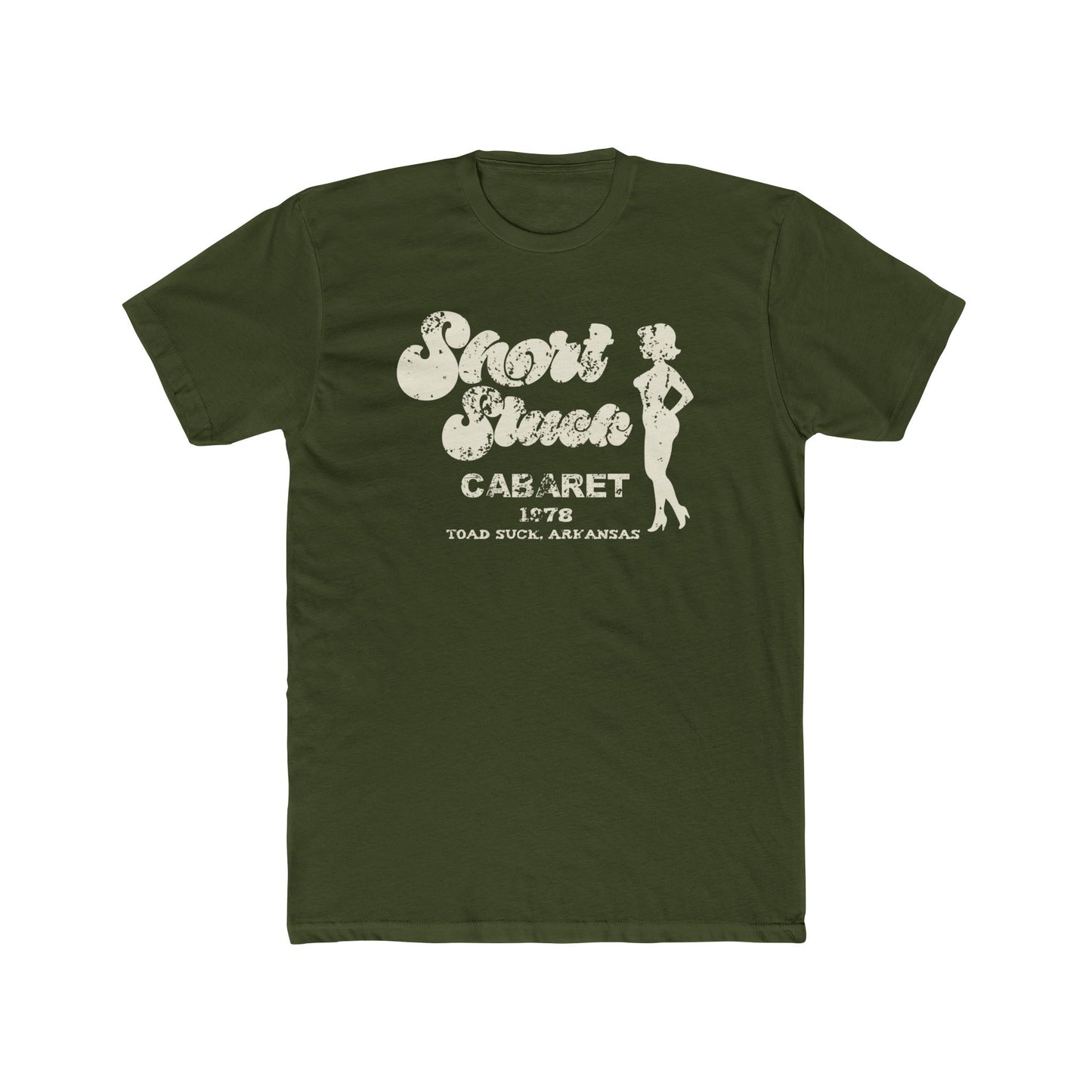 Funny Unisex Cotton Crew Tee - Short Stack in Toad Suck, AK - Riff Raff Underground