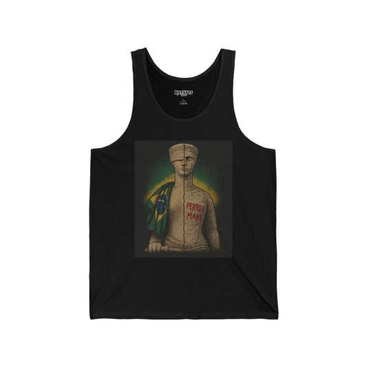 Peperoni Man Unisex Jersey Tank - Artistic Graphic Tee for Summer Vibes - Riff Raff Wear