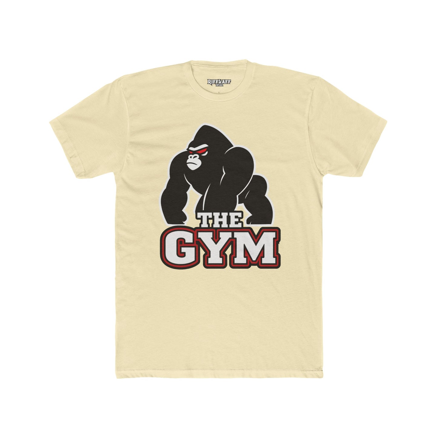 Gym Gorilla Unisex Cotton Crew Tee - Fitness Motivational T-Shirt - Riff Raff Wear