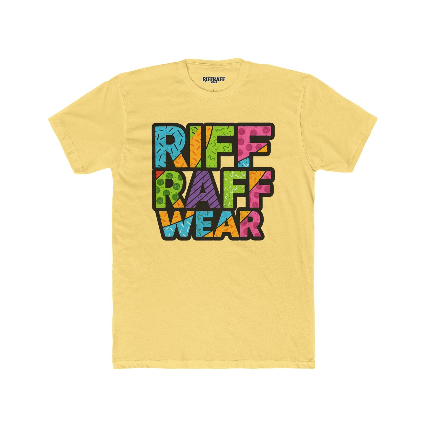 Riff Raff Wear Unisex Cotton Crew Tee - Colorful Graphic T-Shirt for Casual Style