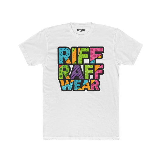 Riff Raff Wear Unisex Cotton Crew Tee - Colorful Graphic T-Shirt for Casual Style