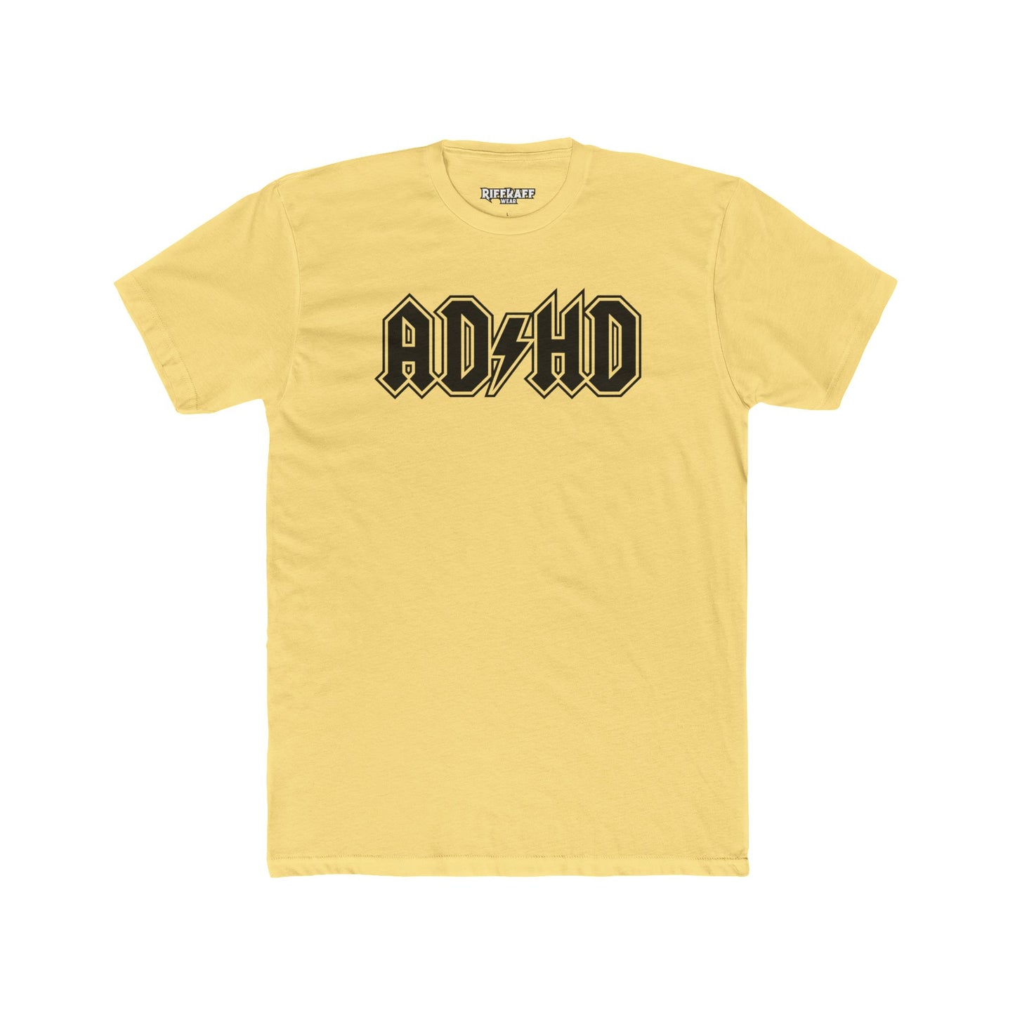 ADHD Unisex Cotton Crew Tee - Cool Graphic Tee for Casual Wear - Logo Pardoy Series - Riff Raff Wear