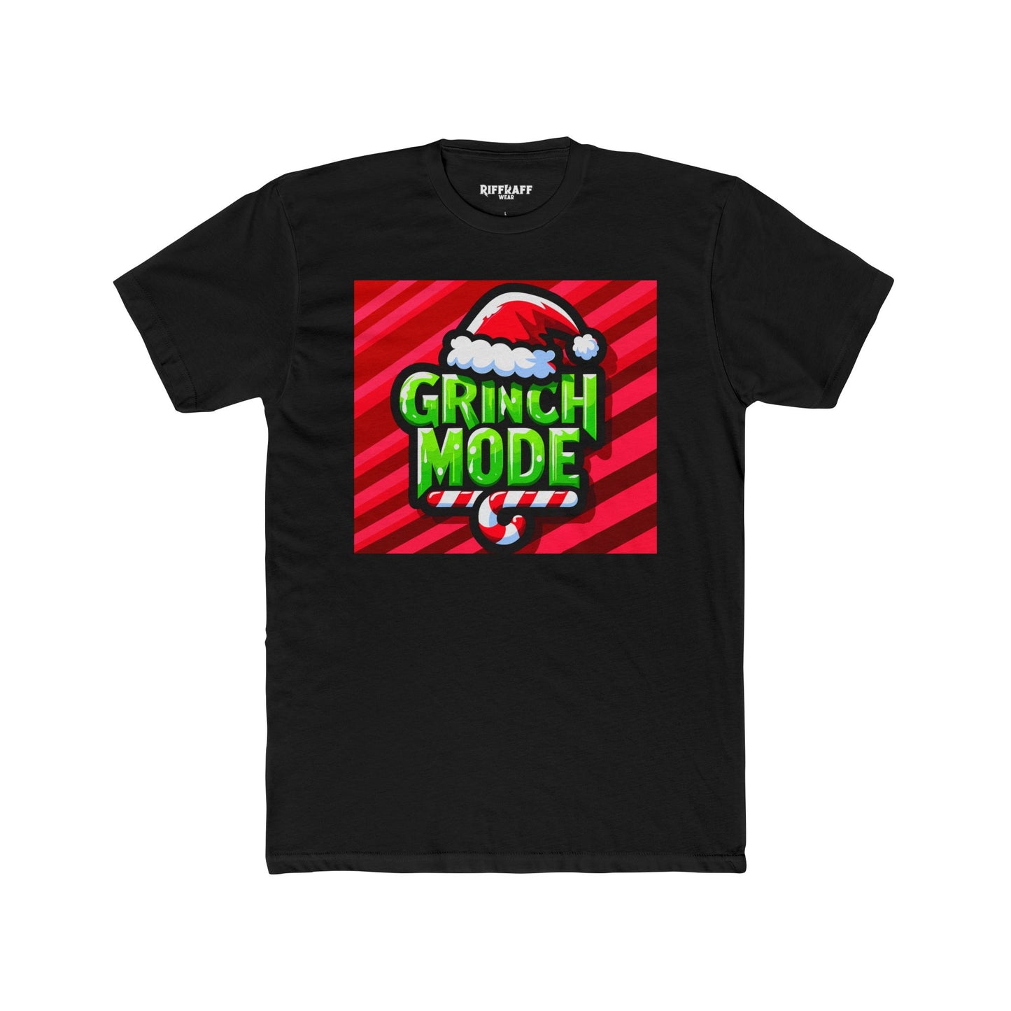 Grinch Mode Christmas T-Shirt | Unisex Crew Tee for Holiday Cheer, Funny Christmas Gift, Festive Apparel, Winter Casual Wear, Grinch Lovers - Riff Raff Wear
