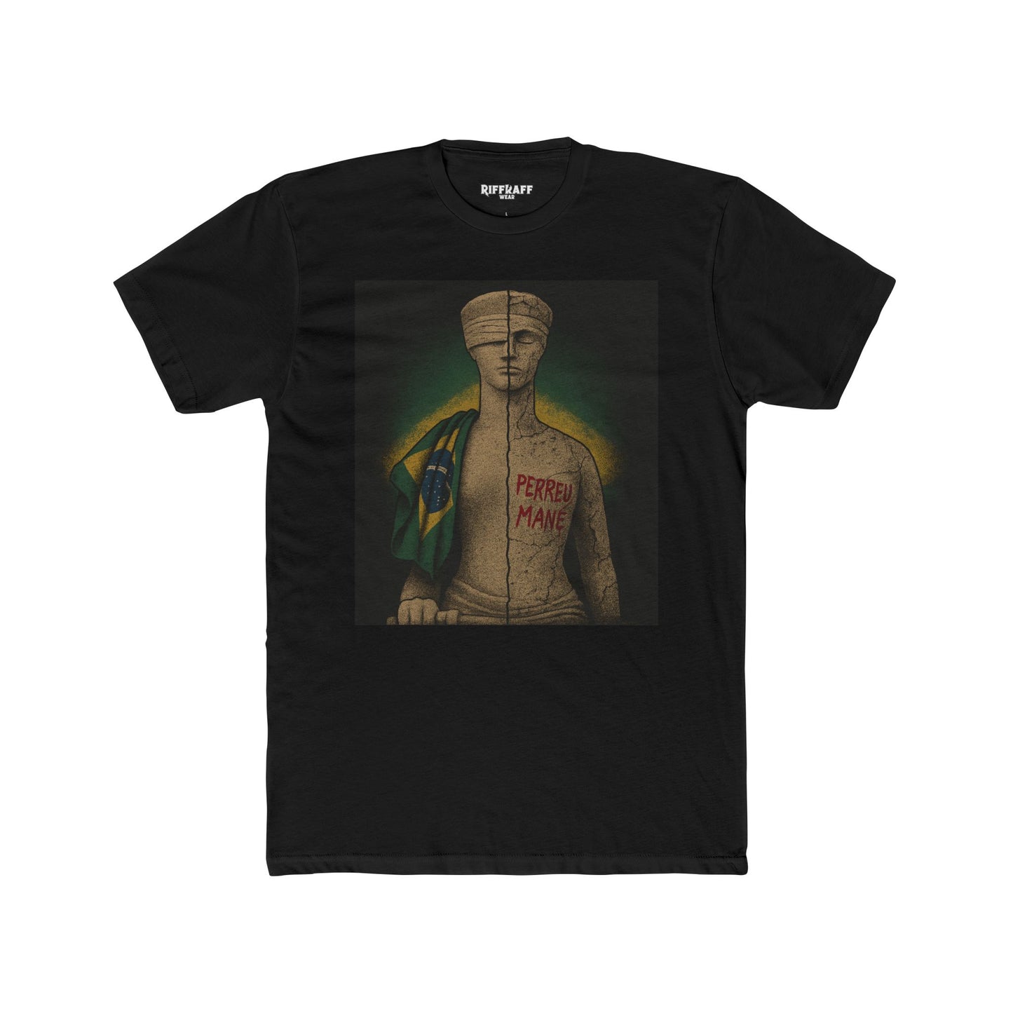 Brazilian Culture Unisex Cotton Crew Tee - Perreu Mane - Riff Raff Wear - Political Art