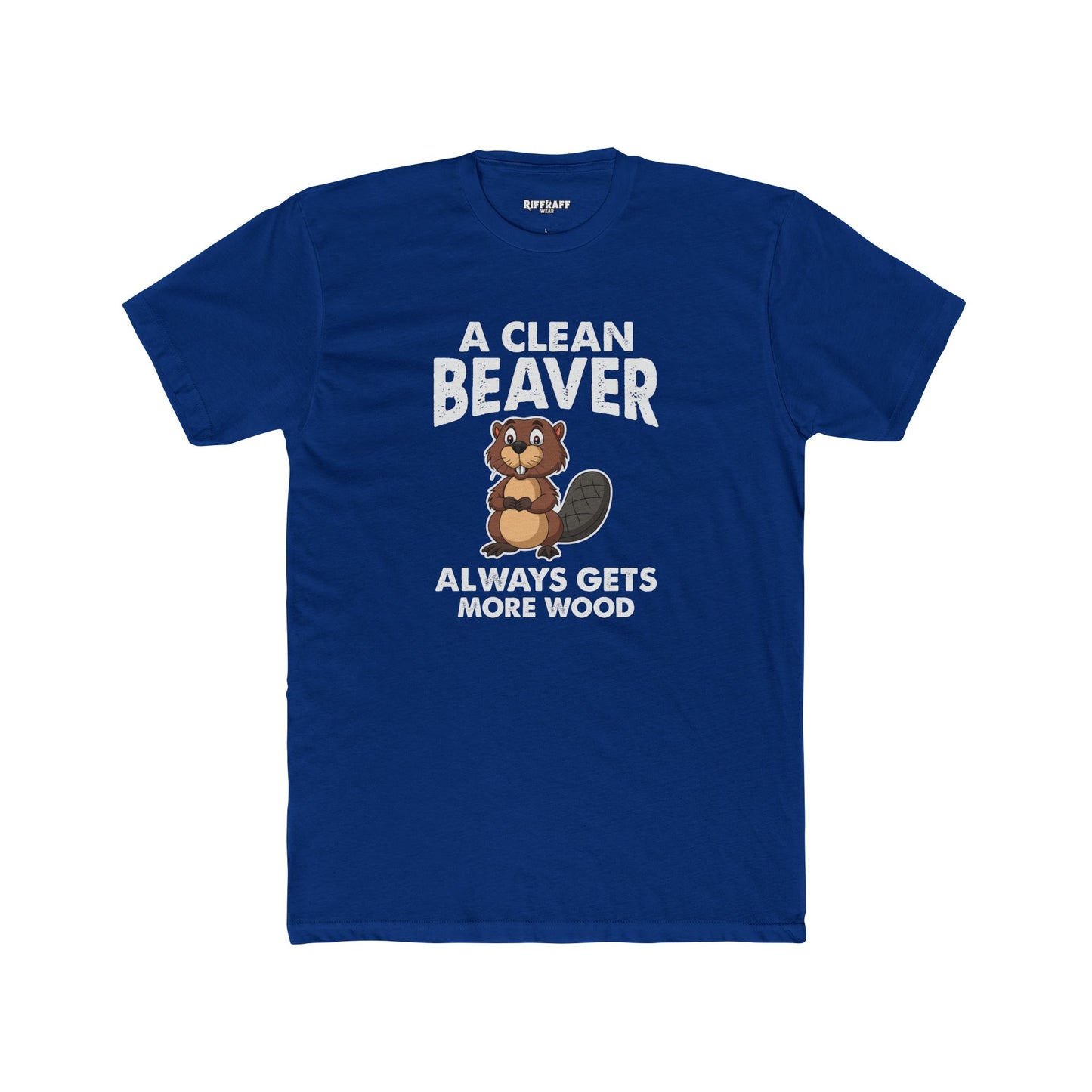 A Clean Beaver Graphic Tee - Fun and Quirky Cotton Crew for Nature Lovers - Riff Raff Wear
