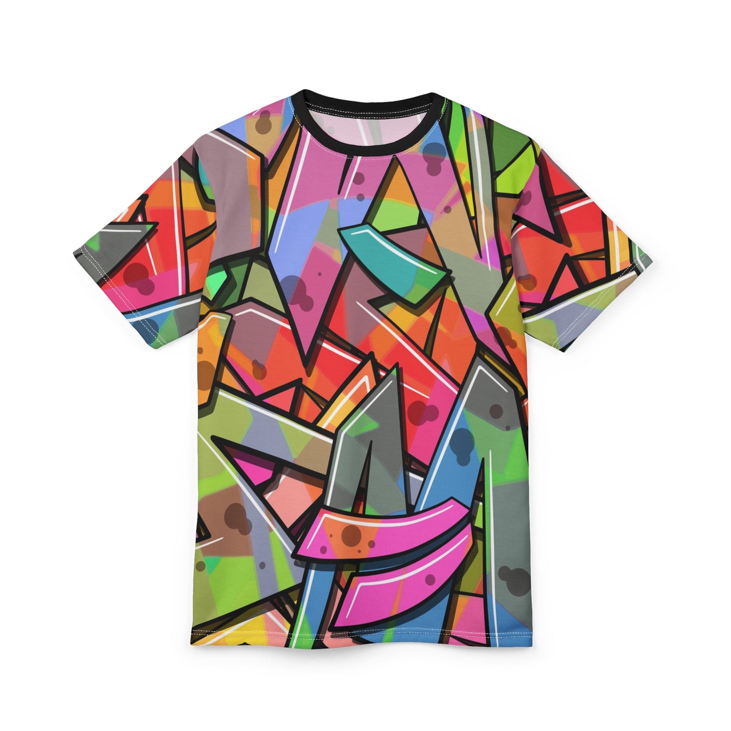 Vibrant Unisex Cut & Sew Tee – Colorful Graphic Art T-Shirt - Riff Raff Wear
