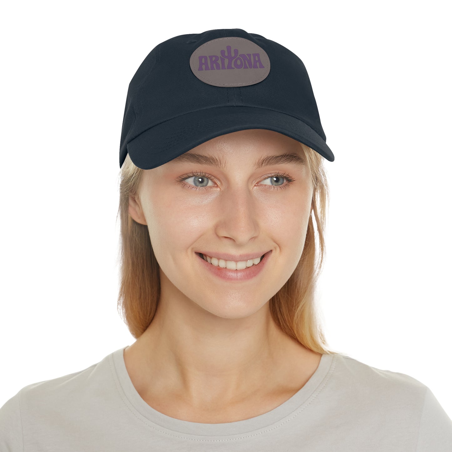 Arizona Dad Hat with Leather Patch - Casual & Stylish Cap