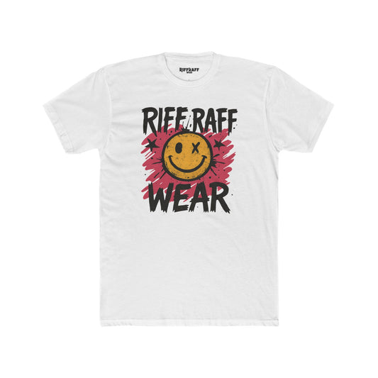 Smiley Graphic Unisex Cotton Crew Tee - Stylish Casual T-Shirt - Riff Raff Wear