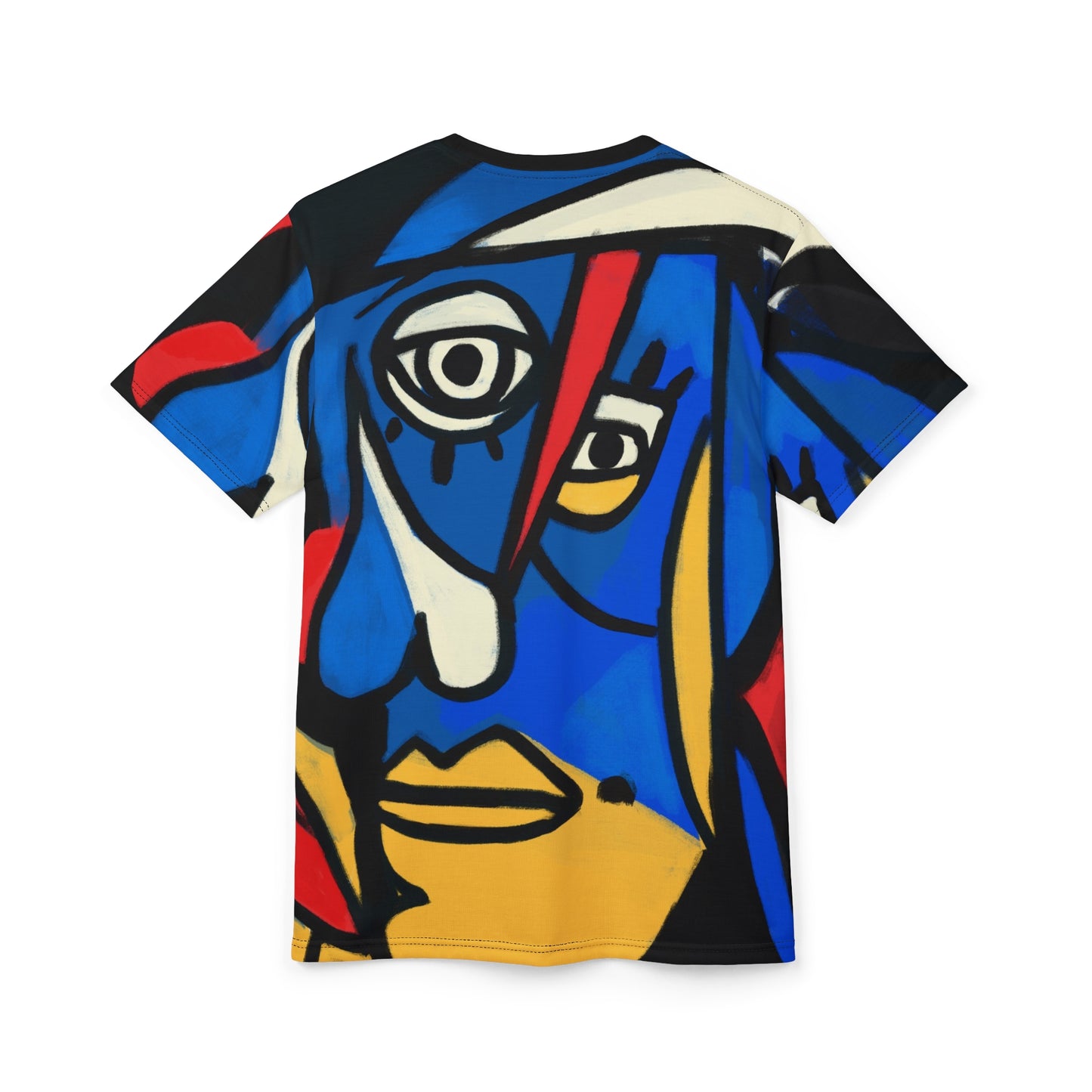 Artistic Unisex Cut & Sew Tee - Colorful Abstract Design for Creative Souls - Riff Raff Wear
