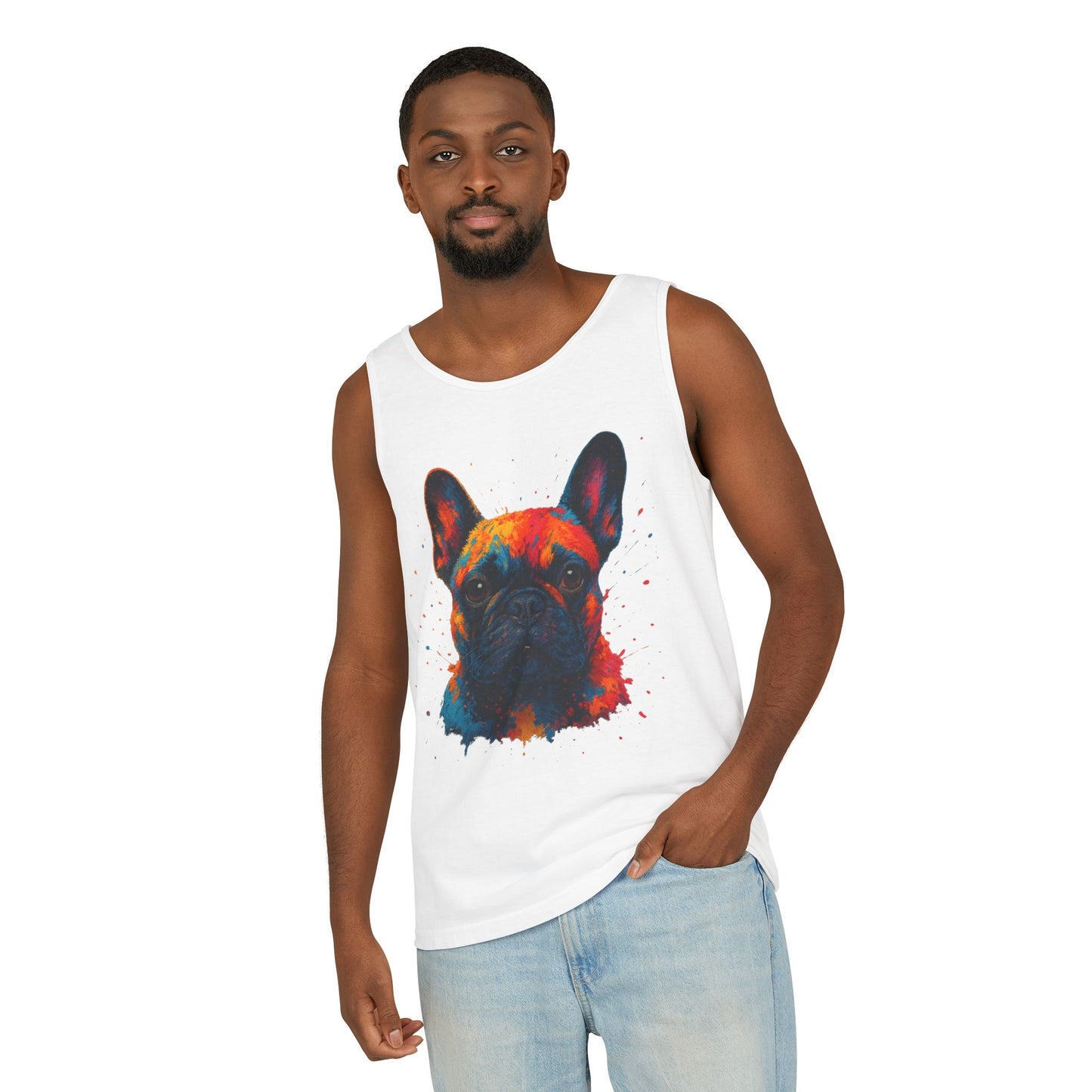 Vibrant French Bulldog Tank Top for Pet Lovers - Riff Raff Wear