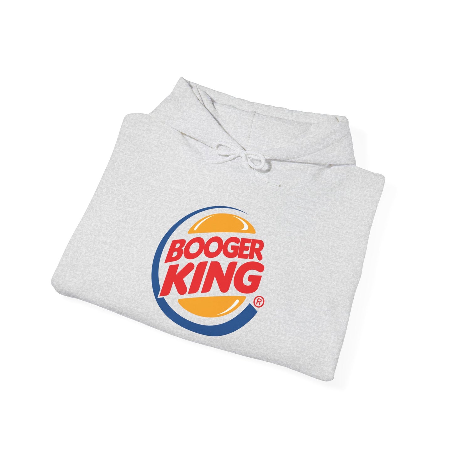 Parody Logo Series "Booger King" Graphic - Funny Unisex Heavy Blend™ Hooded Sweatshirt - Riff Raff Wear
