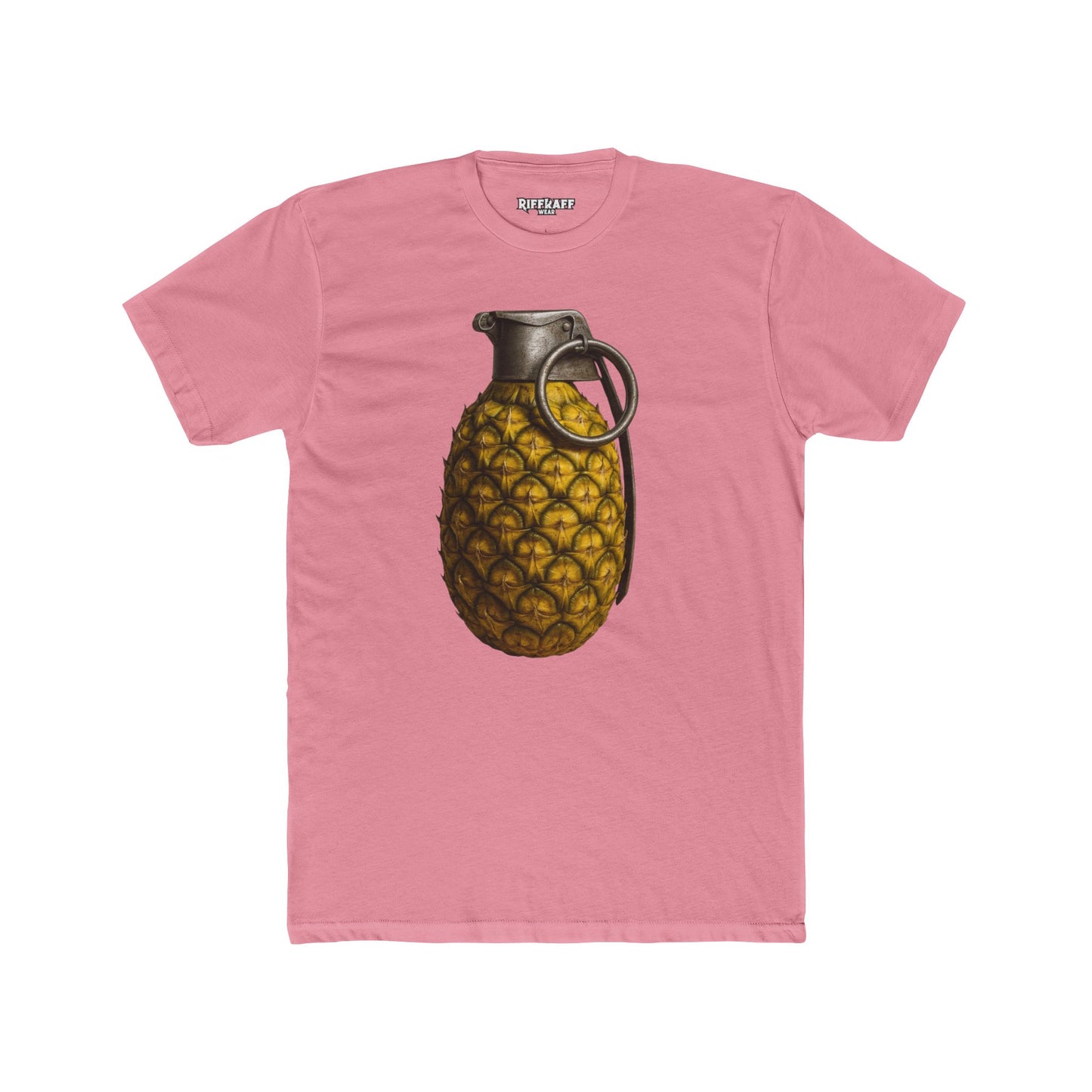 Unique Pineapple Grenade Unisex Cotton Crew Tee - Riff Raff Wear