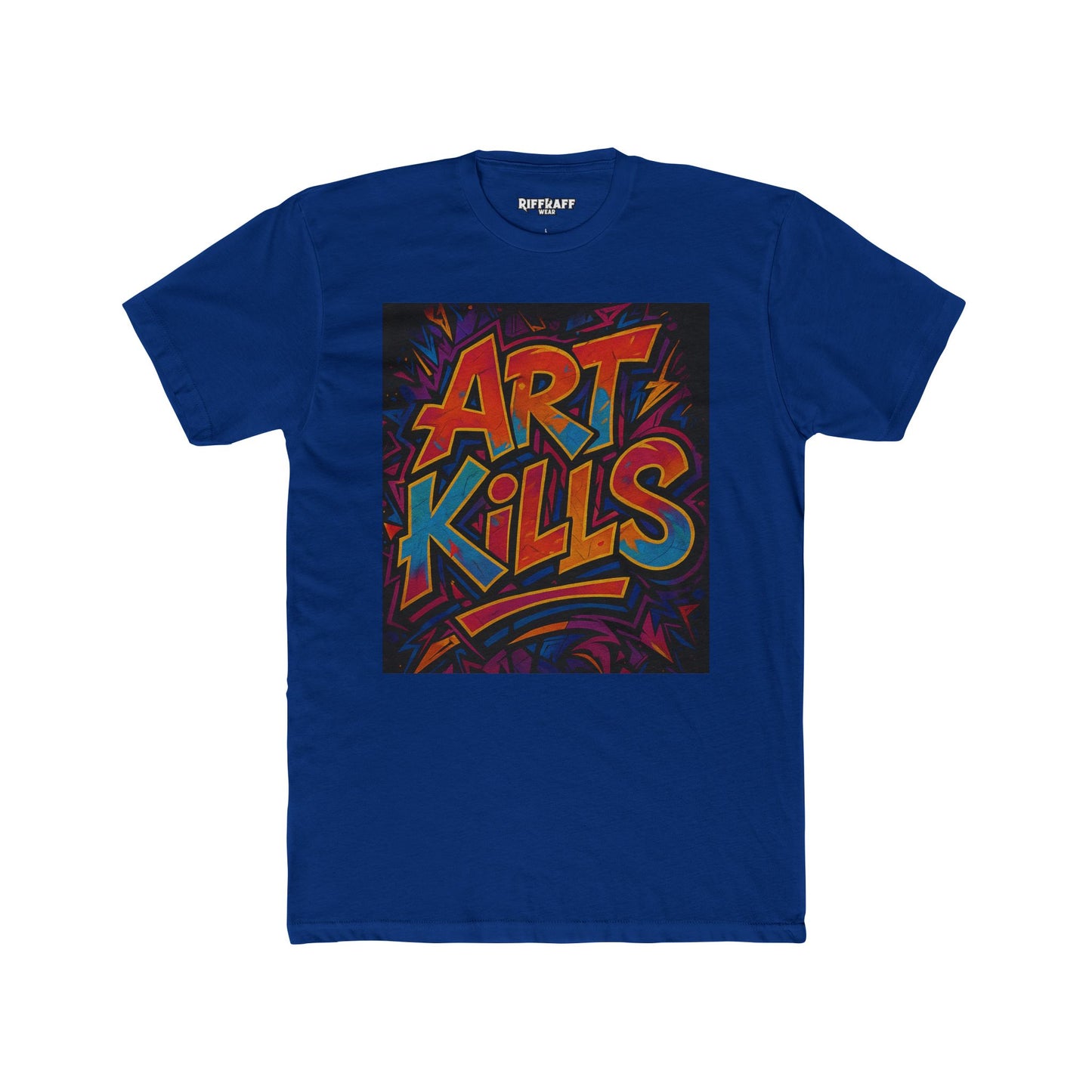 Art Kills Unisex Cotton Crew Tee - Creative Expression T-Shirt - Riff Raff Wear