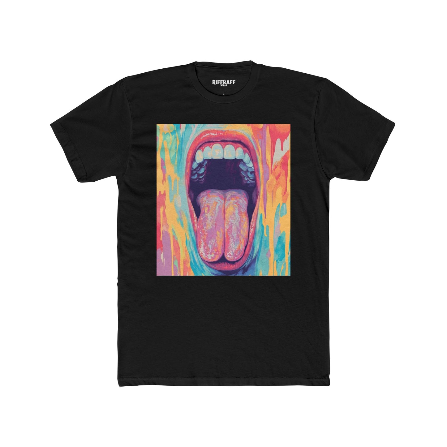 Colorful Expression Graphic Tee - Unisex Cotton Crew Mouth - Riff Raff Wear