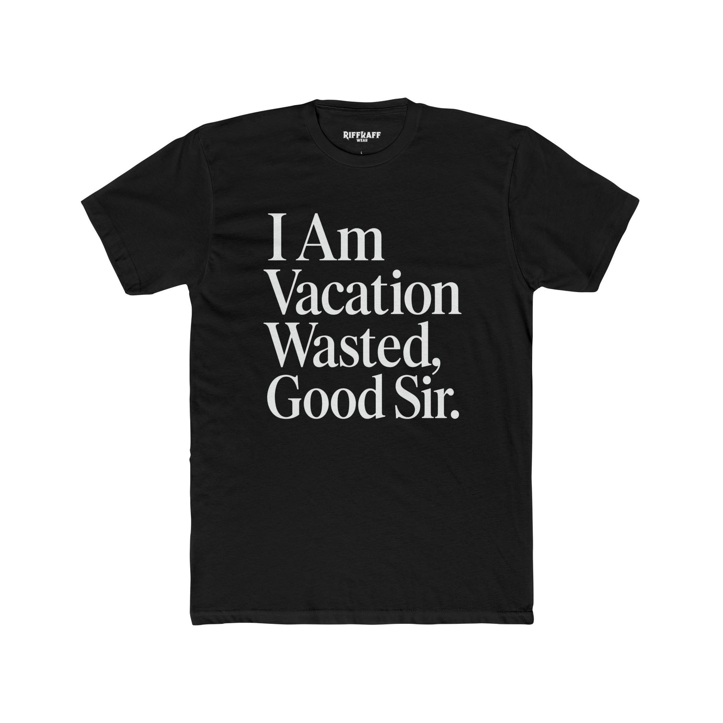 Vacation Wasted Shirt, Travel T-Shirt, Relaxed Fit Tee, Gifts for Travelers - Riff Raff Wear