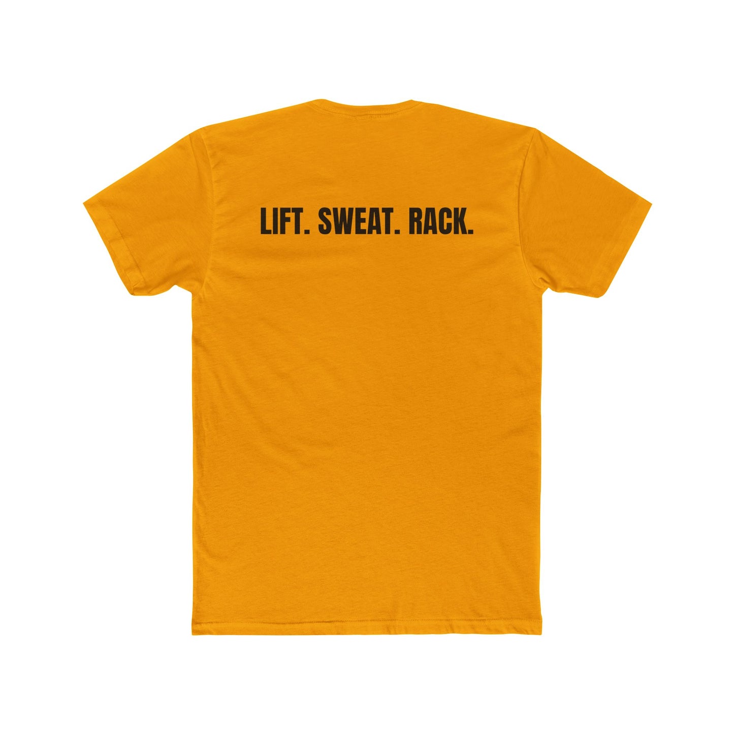 Funny Yoga & Gym Unisex Cotton Crew Tee - 'Hygiene is for Yoga People' & 'Lift. Sweat. Rack.' - Riff Raff Wear