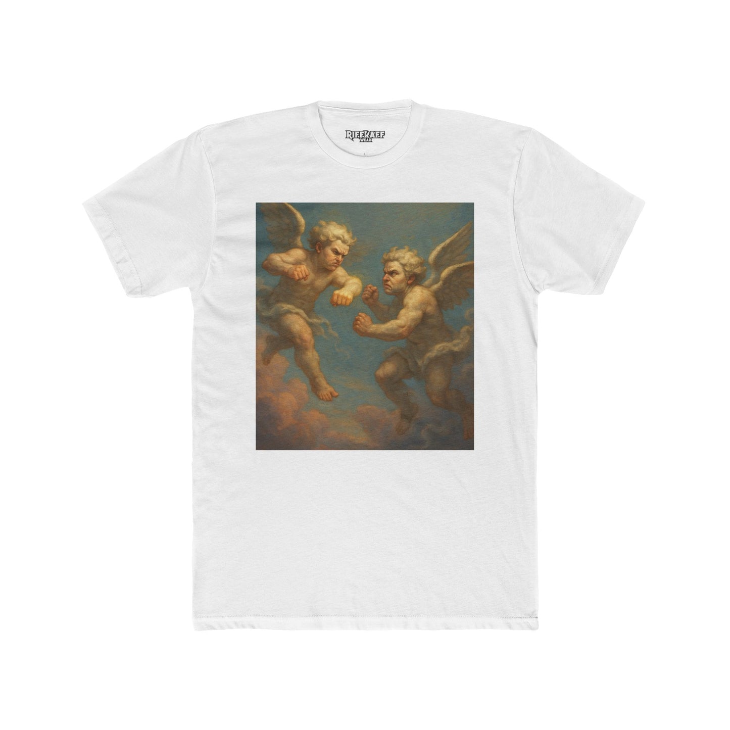Heavenly Duel Unisex Cotton Crew Tee - Art Inspired Design - Riff Raff Wear