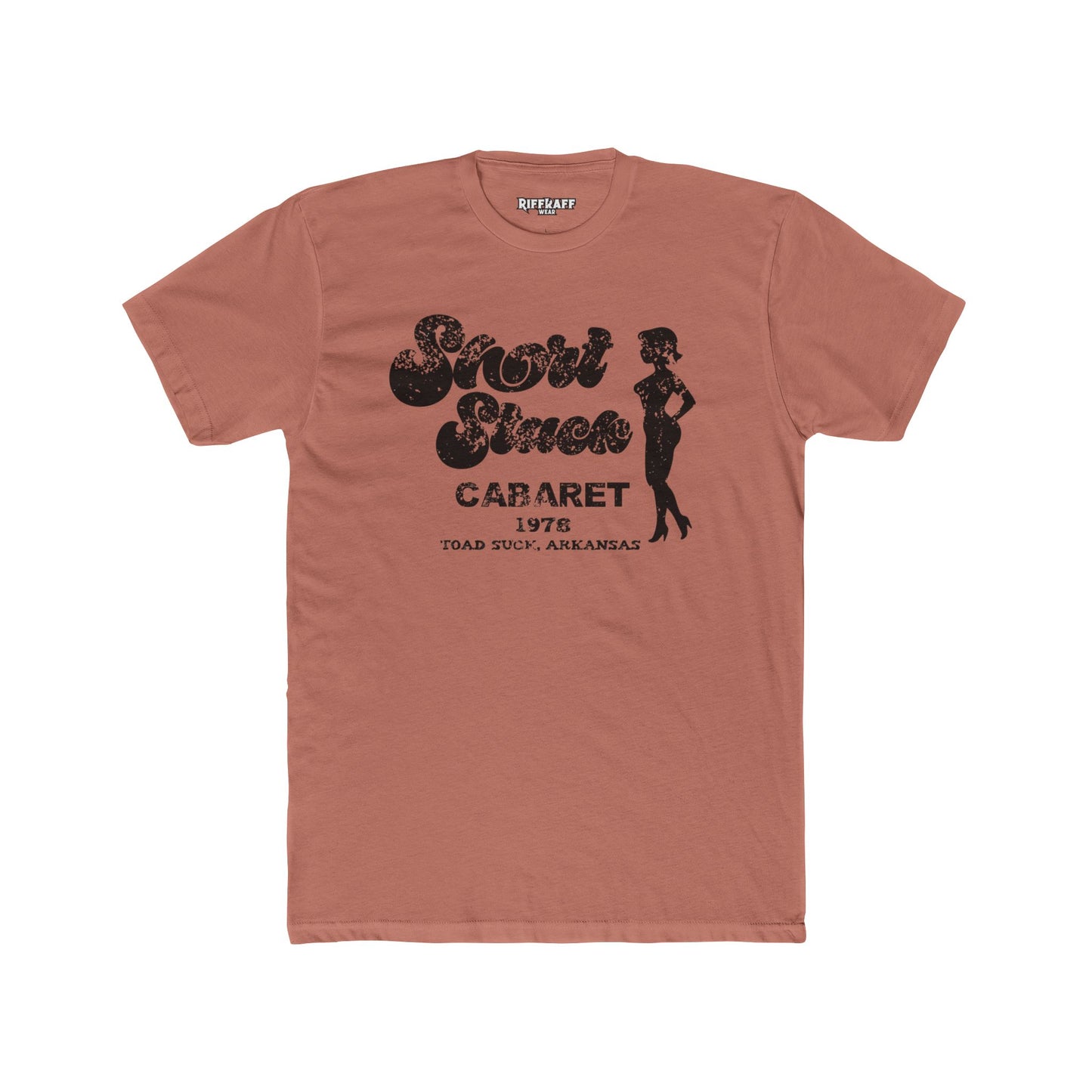 Funny Unisex Cotton Crew Tee - Short Stack in Toad Suck, AK - Riff Raff Underground