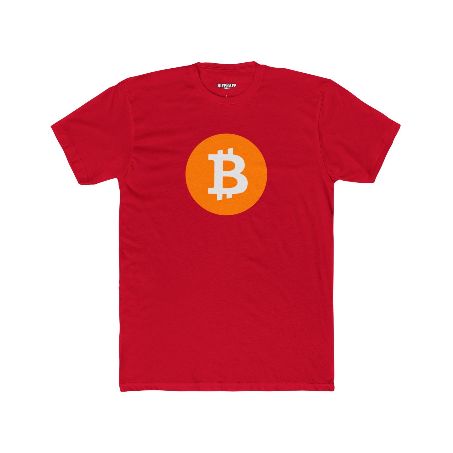 Bitcoin Men's Cotton Crew Tee - Riff Raff Wear