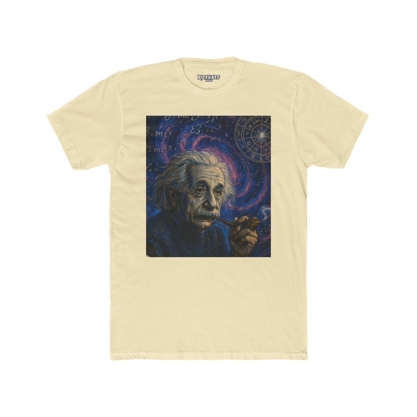 Einstein Cosmic Crew Tee - Unisex Cotton T-Shirt for Science Lovers - Riff Raff Wear