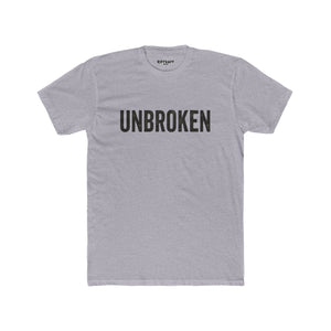 Unisex Cotton Crew Tee - UNBROKEN Inspirational Shirt - Riff Raff Wear Fitness