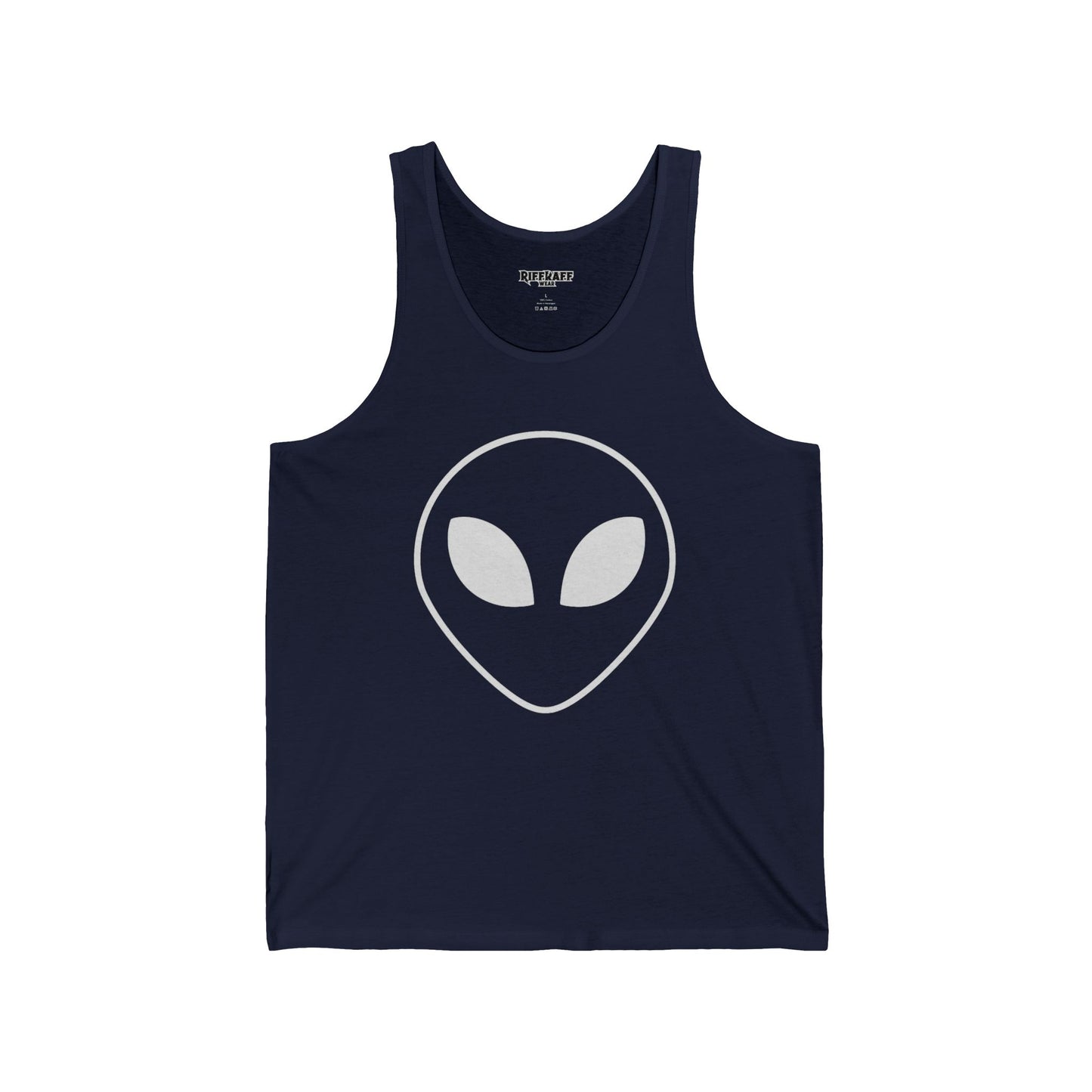 Unisex Jersey Tank with Om Symbol - Spiritual & Relaxed Vibe - Riff Raff Wear