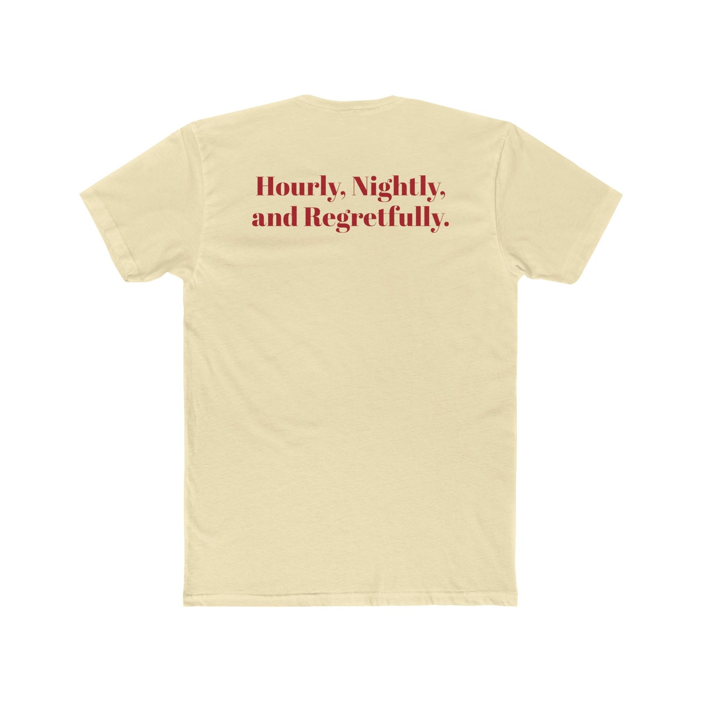 Vintage Starlight Motor Unisex Cotton Crew Tee - Hourly, Nightly, and Regretfully - Riff Raff Underground