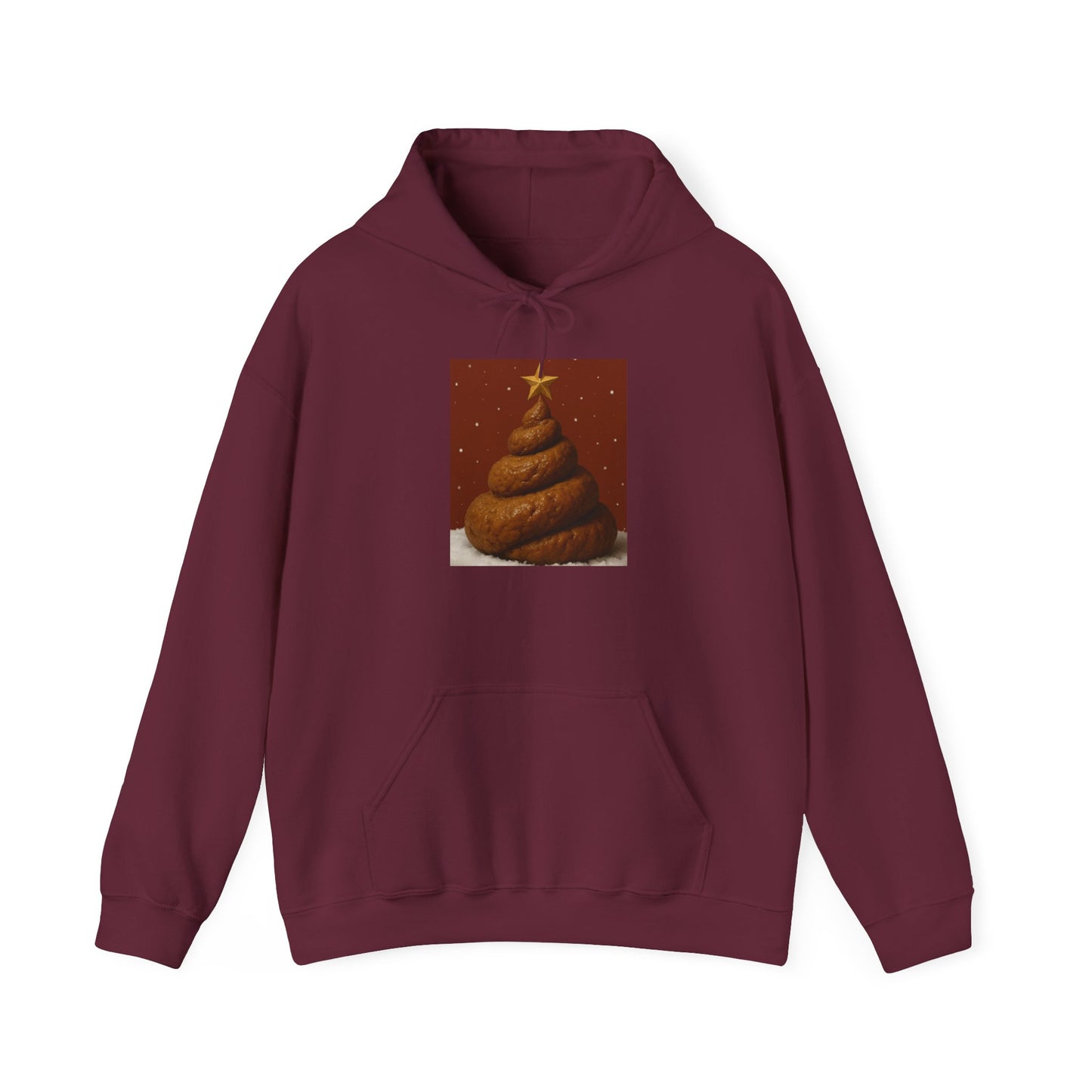 Funny Christmas Poop Tree Hoodie, Unisex Sweatshirt, Holiday Gift, Winter Fashion, Novelty Wear, Humorous Apparel - Riff Raff Wear