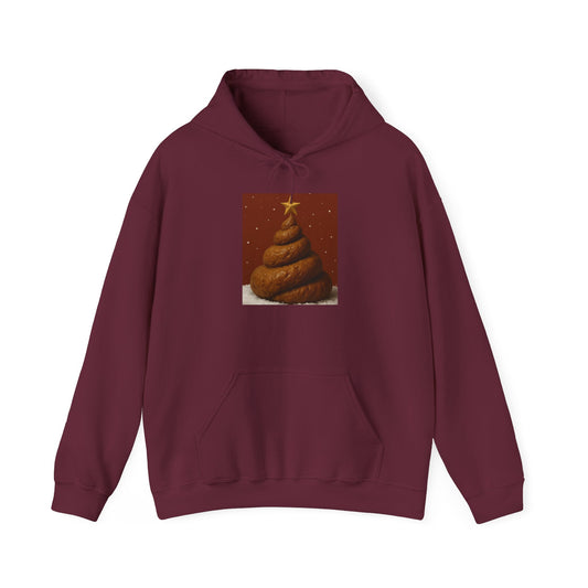 Funny Christmas Poop Tree Hoodie, Unisex Sweatshirt, Holiday Gift, Winter Fashion, Novelty Wear, Humorous Apparel - Riff Raff Wear