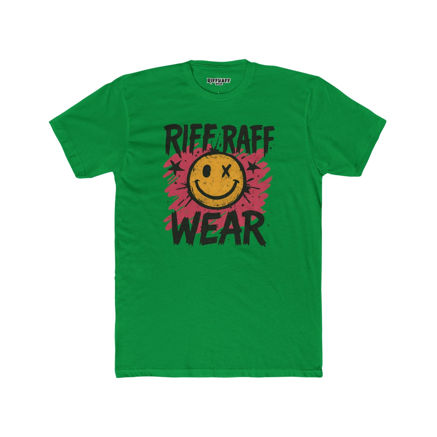 Smiley Graphic Unisex Cotton Crew Tee - Stylish Casual T-Shirt - Riff Raff Wear